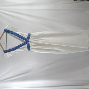 J. Crew Ruffle Deep V-neck Beach Dress